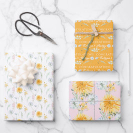 Hojas de papel de regalo personalizadas de diente 