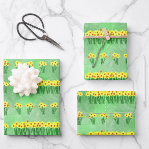 Hojas de papel de relleno de Daffodils