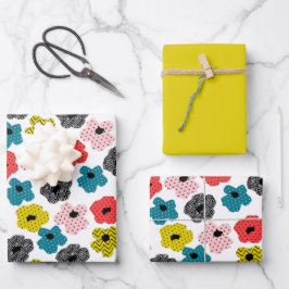 Hojas de papel de relleno de flores