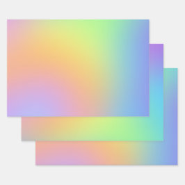 Hojas de papel de relleno de gradiente de arcoiris