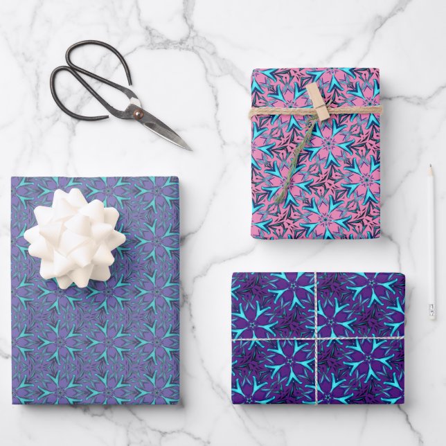 Hojas de papel de relleno para copos de nieve (Anverso)