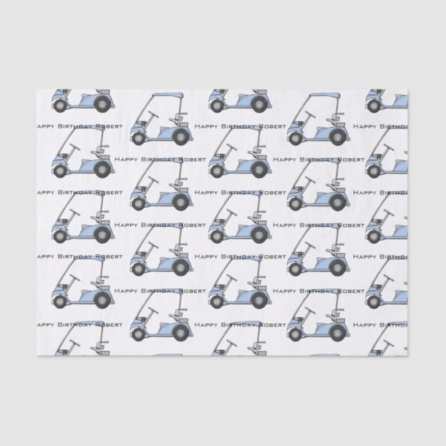 Hojas de papel de tejidos de golf personalizadas (Anverso)