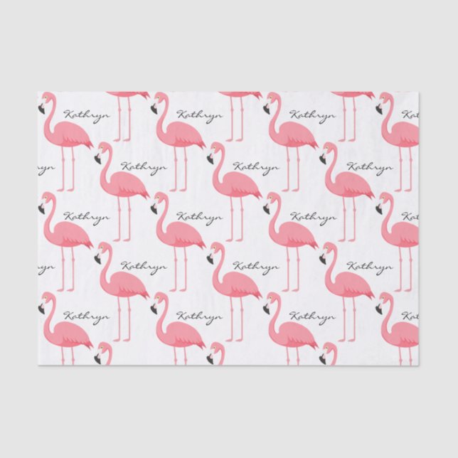 Hojas de papel de tejidos flamencos personalizadas (Anverso)