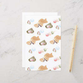 Hojas de papel del patrón Wagashi japonés