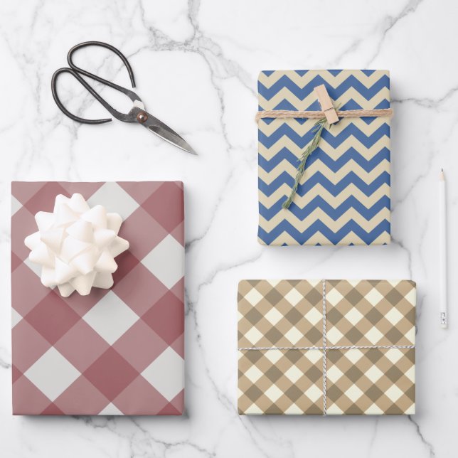 Hojas de papel envueltas estilo rústico Bonito (Anverso)