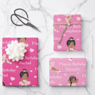 Hojas de papel para envolver a Ballerina multicult