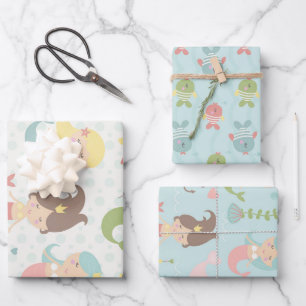 Hojas de papel para envolver a la princesa de sire