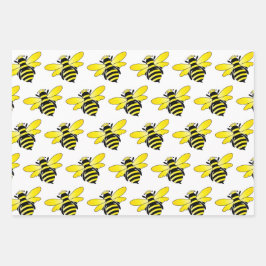 Hojas de papel para envolver abejas