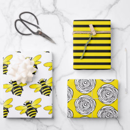 Hojas de papel para envolver abejas