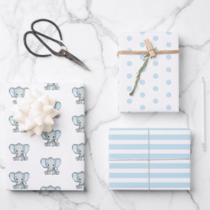 Hojas de papel para envolver de Elephant Boy Baby 