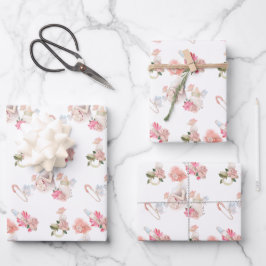 Hojas de papel para envolver el embarazo