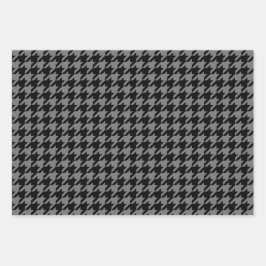 Hojas de papel para envolver en escala de grises d