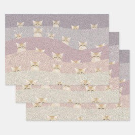 Hojas de papel para envolver gatos de arena