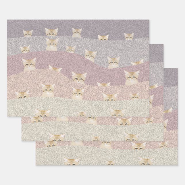 Hojas de papel para envolver gatos de arena (Set)