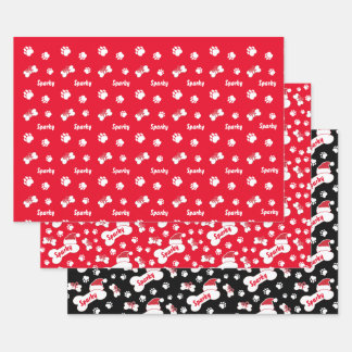 Hojas de papel para envolver huesos de perro perso