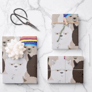 Hojas de papel para envolver la Alpaca