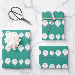 Hojas de papel para envolver ovejas