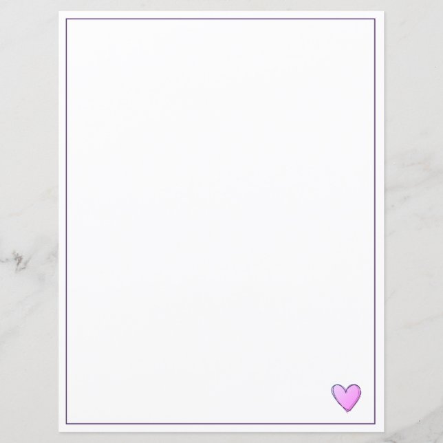 Hojas de papel - Pink Miami Heart (Anverso)