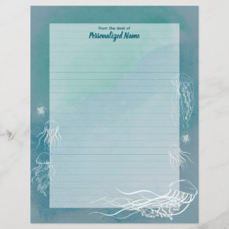 Hojas de papel rayado Jellyfish Jive