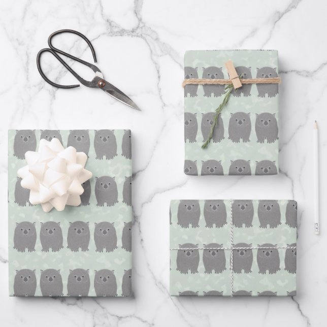 Hojas de papel Wombat Wrapping (Anverso)