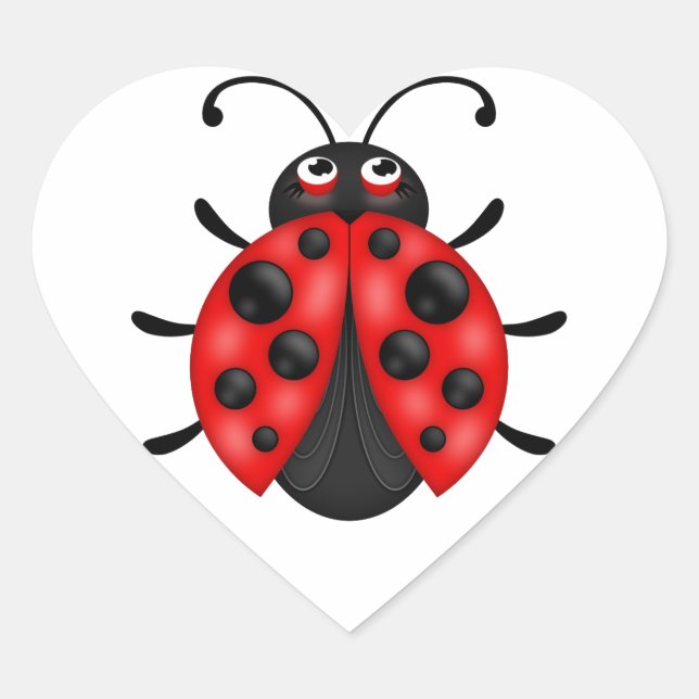 Hojas de Pegatina de insectos negros rojos persona (Anverso)