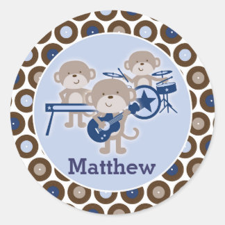 Hojas de Pegatina personalizadas de monos estrella