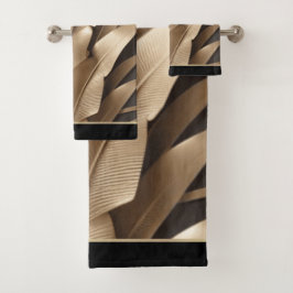 Hojas de plátano Metalizado esculpidas\Set de toal