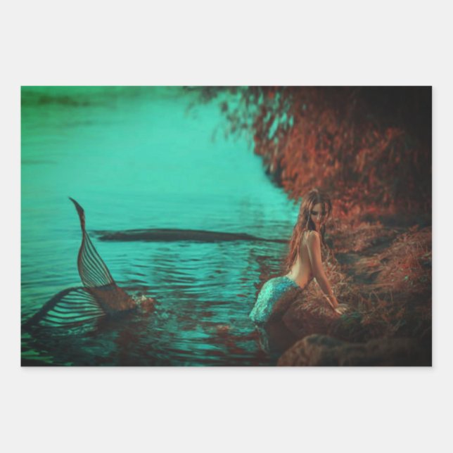 Hojas de regalo de sirena (Anverso)