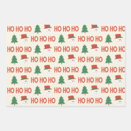 Hojas de regalo festivo con Navidades