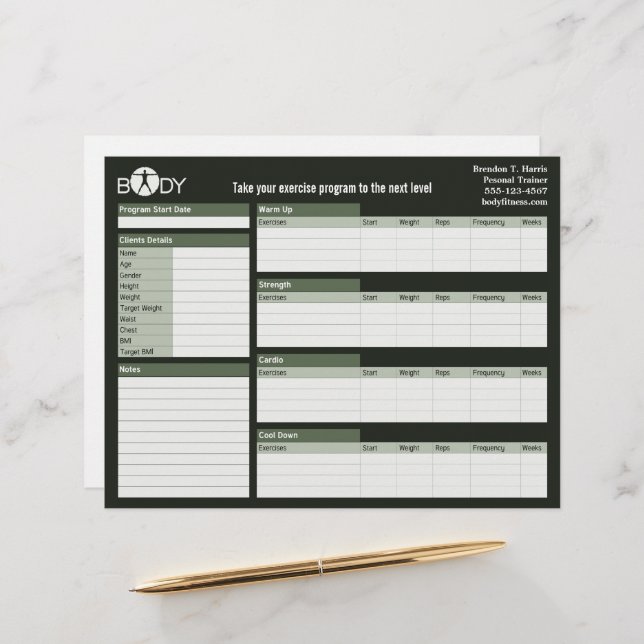 Hojas de registro de entrenamiento del formador pe (Anverso/Reverso In Situ)