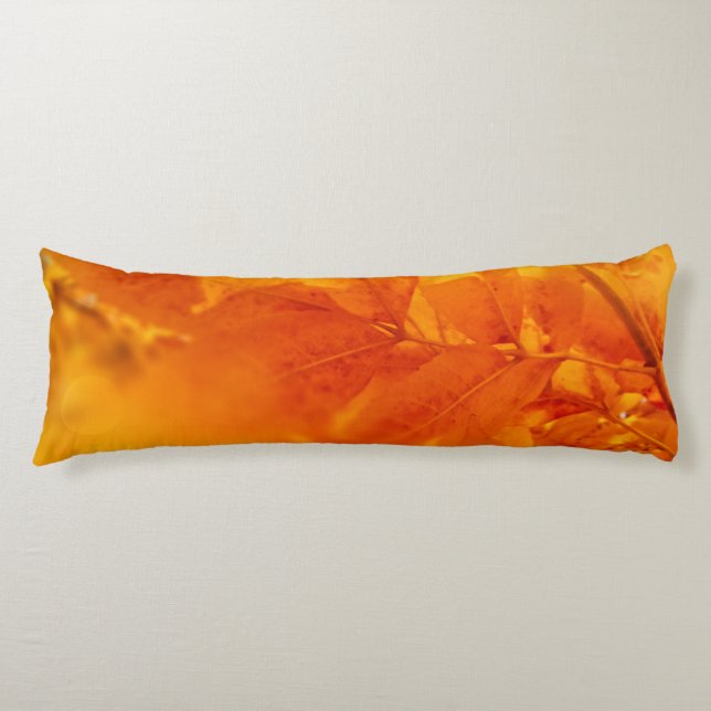 Hojas de resplandor otoñales de color de almohada  (Anverso)