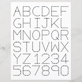 Hojas de seguimiento de alfabetos y números