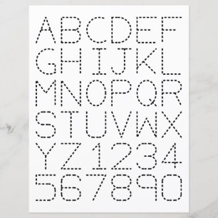 Hojas de seguimiento de alfabetos y números