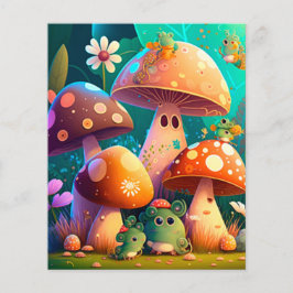 Hojas de setas y flores raspadas de papel verde