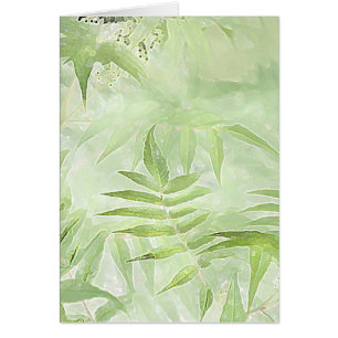 Hojas de Spirea - Tarjeta de arte digital