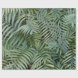 Hojas de tema de la jungla papel de envoltura