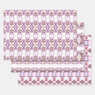 Hojas de tenedor de papel de aluminio rosa y malva