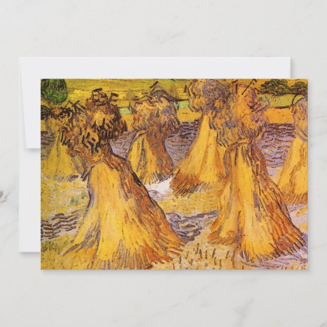 Hojas de trigo de Vincent van Gogh (Anverso)