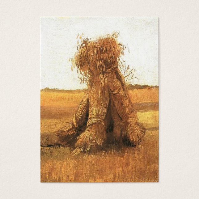 Hojas de trigo en un campo, Vincent van Gogh (Frente)