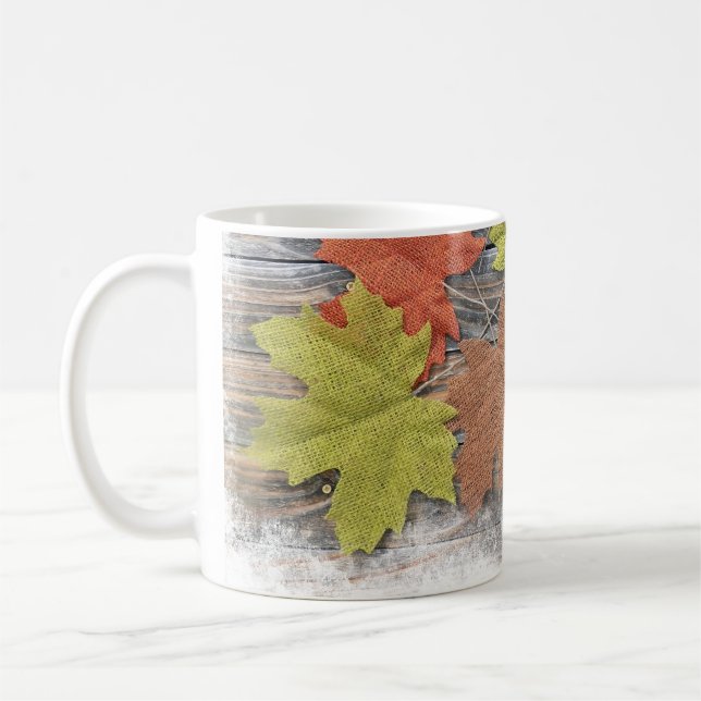 Hojas dispersas tazas de café (Izquierda)