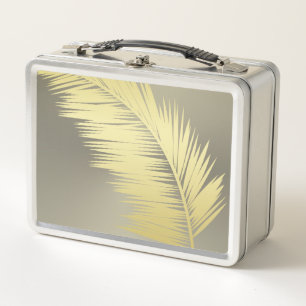 Hojas doradas de palma tropical