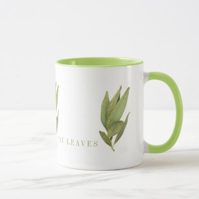 Hojas frescas de laurel Combinación de lima Taza (Derecha)