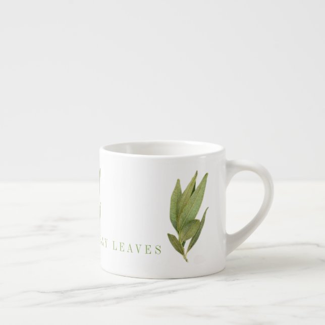 HOJAS FRESCAS DE LAUREL Taza de Espresso (Derecha)
