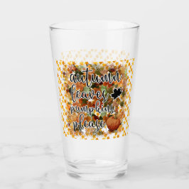 Hojas modernas de calabaza de otoño