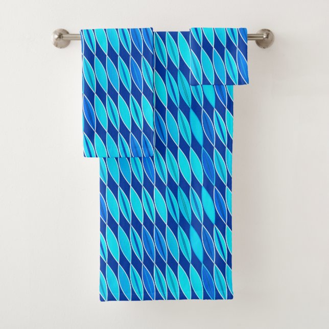 Hojas modernas de mediados del siglo XX, cobalto y (In situ)