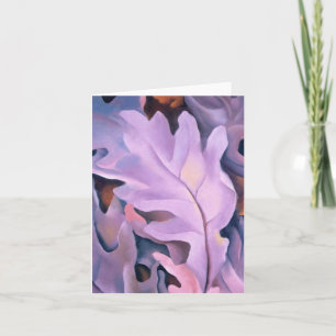 Hojas moradas, Georgia O'Keeffe, tarjeta