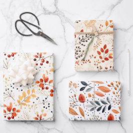 Hojas otoñales de color agua - Elegancia de otoño