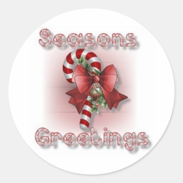 Hojas Pegatinas de "Seasons Greetings" (Anverso)