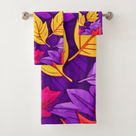 Hojas Personalizados vívidas: morado, amarillo, ro