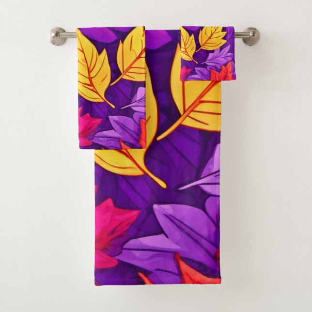 Hojas Personalizados vívidas: morado, amarillo, ro (In situ)